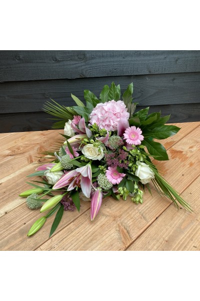 Rouwboeket Roze
